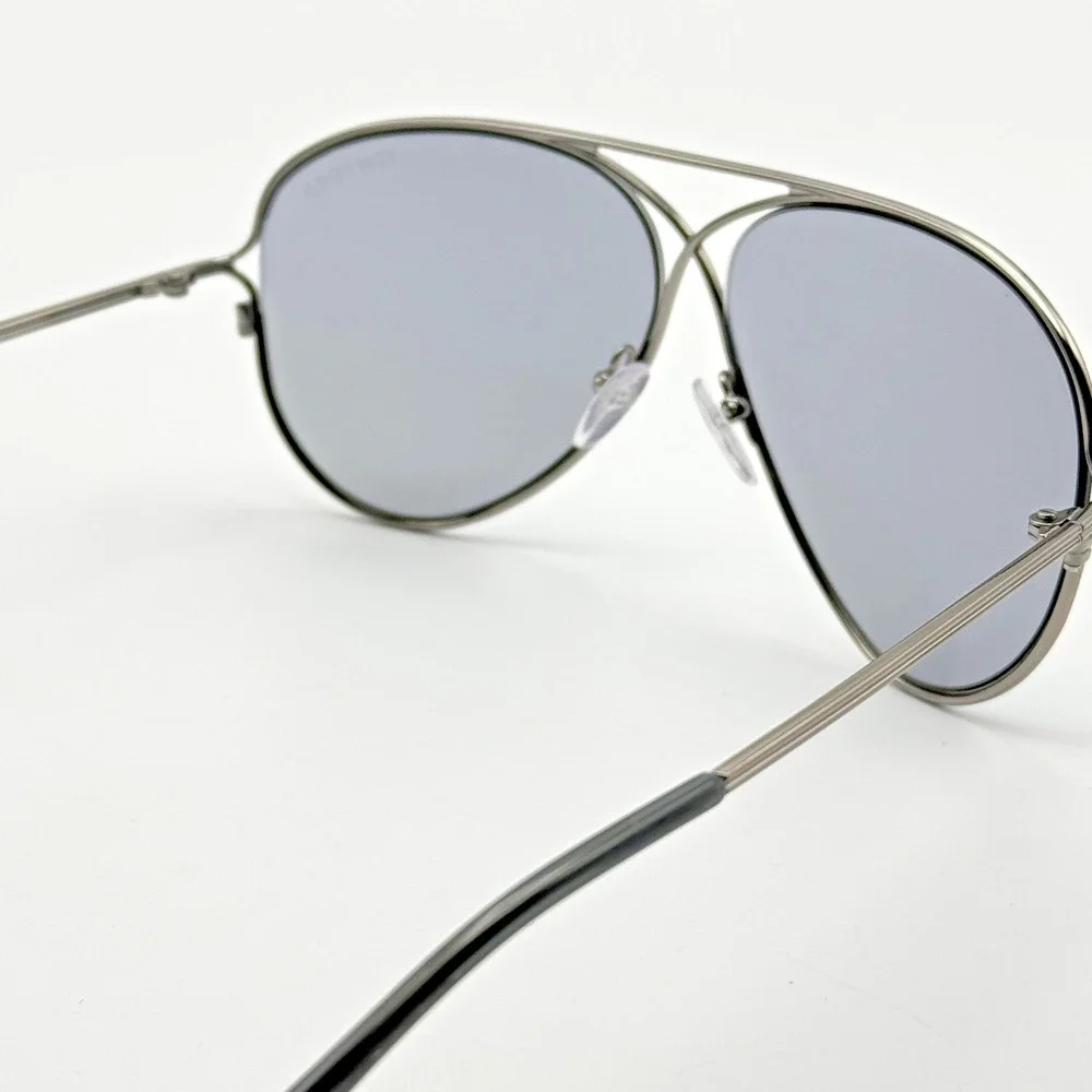 Tom Ford Sunglasses TOM N.4 14C Ruthenium Aviator Frame Smoke Lens 59-10-135